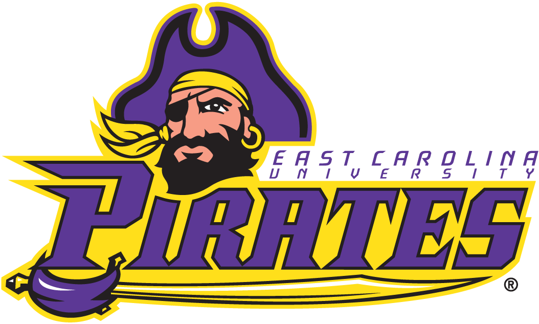 East Carolina Pirates 2004-2013 Secondary Logo iron on transfers for T-shirts...